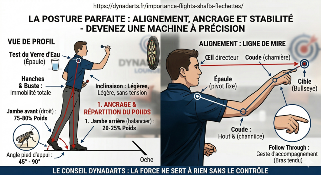 Comment adopter la meilleure posture pour lancer une fléchette